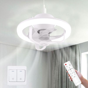 JOYINLED Fan Ceiling Light Fan Light Ceiling Fan with Lamp Remote Control Quiet Dimmable 360 Degrees for Living Room Bedroom
