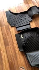 Sàn NHỰA 5D đúc nguyên khối dành cho xe Mitsubishi Triton đời 2015- 2025 chuẩn khít form xe dễ vệ sinh