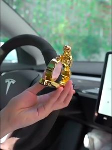 Slayers 2023 New Alloy Kuda Jam Parfum Mobil Pajangan Parfum Mobil Premium Pajangan Jam Ornamen