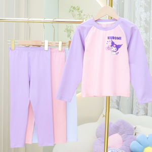 Bộ Đồ Ngủ Cotton Mỏng Dài Tay Cho Bé Gái Mùa Thu Năm 2024 Bộ Đồ Mặc Nhà Hai Mảnh Bộ Đồ Ngủ Cotton Thoải Mái Cho Bé Trai Và Bé Gái