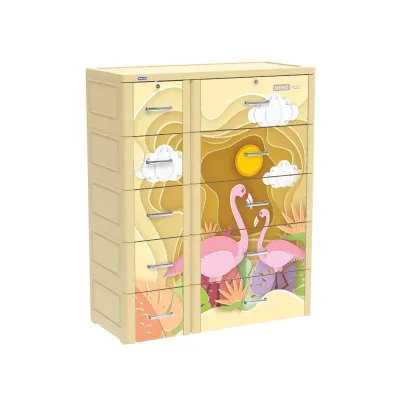 (RÁP SẴN) Tủ nhựa Duy Tân Shino 5 tầng 10 hộc kéo lớn nhất (cao 130cm ngang 105cm sâu 48cm) - nội thất Khả Vy