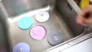 Nắp Chặn Rác Cống Lỗ Thoát Nước Silicon Nắp Đậy Bồn Rửa Chén Lavabo Nhà Tắm Chống Nghẹt Tiện Lợi