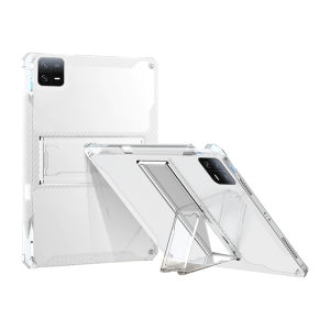 เคสซิลิโคนโปร่งใสสำหรับป้องกัน Xiaomi Pad5 pro 6 พร้อมช่องใส่ปากกา พร้อมขาตั้ง ไม่มีฝาหลัง พร้อมช่องลมสี่มุม