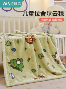 Thickened Fleece Winter Blanket Childrens Nap Blanket Nursery Primary School Student Fleece Cover Blanket Animal Pattern