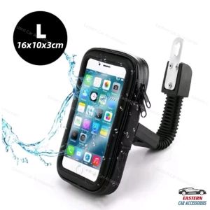 Motorcycle Phone Mount Holder Side Mirror Handle Bar Waterproof Mobile Phone Case Holder Bag