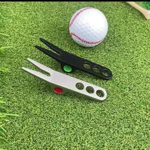 1 Dụng Cụ Sửa Sân Golf Hợp Kim Kẽm Màu Bạc Đen Dụng Cụ Sửa Vết Lõm Phụ Kiện Golf Tùy Chỉnh Dụng Cụ Hỗ Trợ Tập Luyện Cho Người Chơi Golf