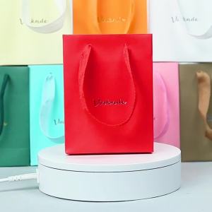10 Gói Túi Quà Bằng Giấy Kraft Có Tay Cầm Để Đóng Gói Đồ Trang Sức Và Gói Quà Túi Mua Sắm Di Động Thân Thiện Với Môi Trường
