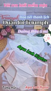 Quần Lót Nữ Triumph Aqua Lush Hipster Lưng Vừa Phối Ren Lưới Thoáng Mát Mềm Mịn