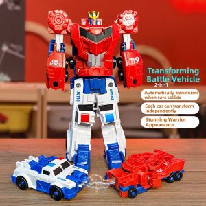 2-in-1 Transformers Robot Magnetic Collision Combination Toy
