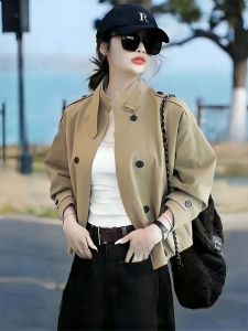 TIANQIANHUI | Áo Khoác Trench Ngắn Thời Trang Mới Cho Phụ Nữ Dịp Thu