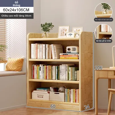 Giá Sách Góc Đứng Toàn Gỗ Cho Không Gian hẹp Tại Nhà