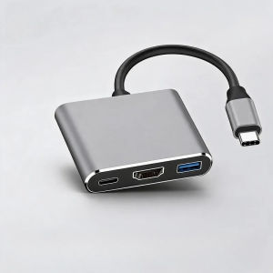 1 PC 3 in 1 USB C Hub Type C 3.0 4K HDMI-compatible Docking Station PD Fast Charge Adapter Splitter for MacBook Phone Computer