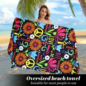 Fast Shipping Machine Washable Extra Large Beach Towel Absorbent Quick Dry Towel Yoga Fitness Bath Towel Use Kids Gift