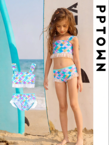 PPTOWN | Separate Sun Protection Quick Dry Swimwear Set