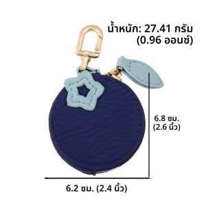 กระเป๋าใส่เหรียญผลไม้หนัง PU ใหม่เลมอนสตรอเบอร์รี่เชอร์รี่ขนาดเล็กกระเป๋าสตางค์มินิน่ารักแขวนมัลติฟังก์ชั่นกระเป๋าเหรียญจี้