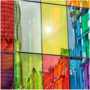 Color Decorative Window Film PET Static Cling Transparent Heat Insulation Solar Colorful Glass Stickers For Home Glass