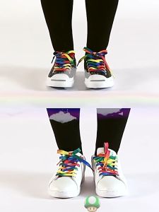 Tali Sepatu Motif Warna 120 cm Trend Colorful Shoelaces JCL0LL11