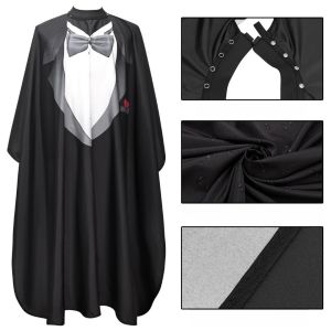 Áo Choàng Cắt Tóc Silicon Chống Thấm Nước Có Khóa Giấu Kín 164x140cm Cổ Áo Kiểu Trang Phục Lễ Nghi Vải Cắt Tóc Áo Choàng Làm Tóc Dành Cho Thợ Cắt Tóc