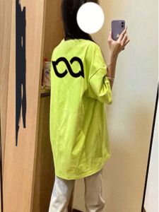 Pure Cotton Vintage Loose Fit T-Shirt for Women with Geometric Print Raglan Sleeve Short Sleeve Summer Casual Cool Style