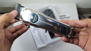 Alat Cukur Rambut Kemei KM 1997 Cliper Mesin Pencukur Rambut Metal Full Body