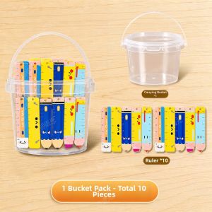 YUGUANG | Mini Multifunctional Ruler Set Transparent Flexible Measuring Tools for Primary and Middle School Students