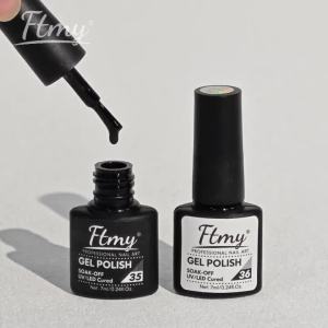 1/2pcs Black & White Gel Nail Polish Set - Long-Lasting Hypoallergenic UV/LED Soak Off Varnish for DIY Manicures