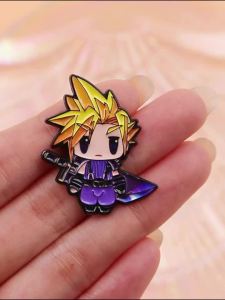 Cool Anime Sword Game Enamel Pin Virtual Fantasy World Brooches Woman Men Backpack Accessories Bags Badge Lapel Jewelry Fan Gift