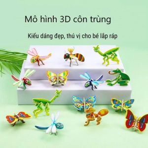 Bộ Lắp Ghép Mô Hình 3D Thế Giới Côn Trùng 25 Tấm