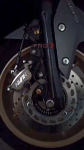 TRG Bracket Kaliper Nissin Samurai 2 Piston Yamaha Nmax Aerox 260mm Breket Piringan Rem Cakram Nmax Aerox Depan