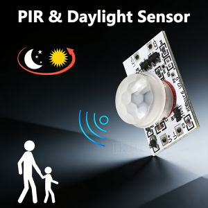 PIR Light Control Motion Sensor Switch 3.7V 5V 12V 24V on Off on Switch Sensor Detector Smart Switch Only Work Night