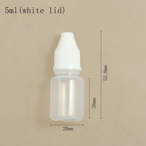 5ml/10ml/20ml/30ml/50ml/100ml/120ml Transparent Leak-Proof Liquid Dropper Refillable Bottles Empty Plastic Squeezable PE Plastic