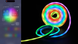 LED Neon Strip RGBIC Waterproof Ceiling Light Flexible Ribbon Tape Light Bluetooth Running Lights
