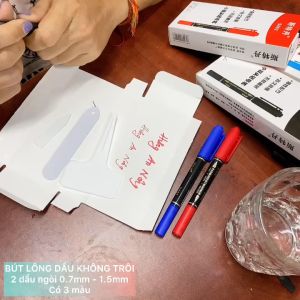 S882 -Combo 3 Bút lông dầu không thấm nước 2 đầu ngồi 0.7mm - 1.5mm
