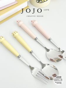 Đồ Dùng Ăn Uống Bằng Thép Không Gỉ Dễ Thương JOJOS L. PD.tea Hình Động Vật Hoạt Hình Dụng Cụ Ăn Uống Gia Đình Dụng Cụ Ăn Uống