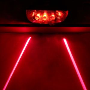 5 LED Bicycle Flash Taillight Cycling Rear Tail Lamp Road Bike Outdoor Safety Warning Lamp Without Battery