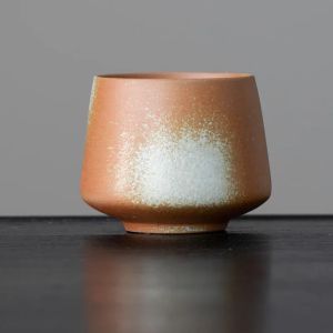 JUSTINLAU New Vintage Ceramics Cups Japanese Stoneware Porcelain Tea Mug Healthy Lifestyle Kung Fu Tea Sake Coffee Cup Drinkware