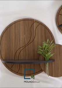 Kệ gỗ decor treo tường trang trí bàn học phòng khách phòng ngủ nhà bếp để sách không cần khoan TB-N