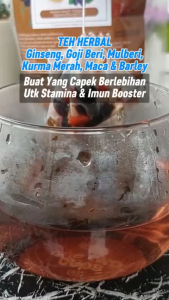 Teh Ginseng Murbei Goji Hitam Herbal Sehat Daya Tahan Tubuh Ginseng Mulberry Black Goji Berry Tea