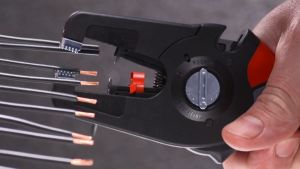 KNIPEX 12 52 195 PreciStrip16 Automatic Insulation Stripper 1252195 Precistrip Penjalur Wayar Pengupas Kabel