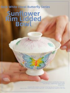 JISU | Rock Mineral White Heat-Resistant Aesthetic Gaiwan