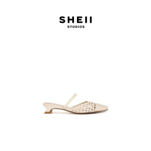 SHÉII | Dép Mule Gót Thô Dạng Tressé Da Cừu