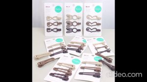 3pcs/set New Fashion Milk Tea Color Hair Clips Spray-painted Duckbill Clips And Simple Metallic Hairpins