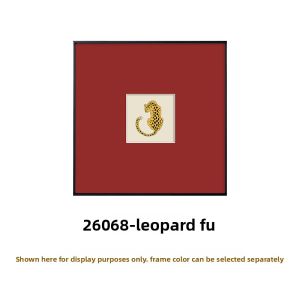 YASISHA | High-end Minimalist Art Print Leopard Design Red Wall Art