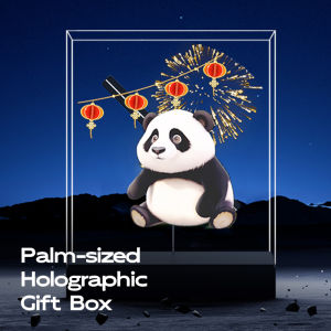 New 3D hologram fan projector desk display custom logo products  transparent led display