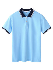 Short Sleeve Polo Shirt T-Shirt Set for Middle And High School Students Pure Cotton Casual Uniform Class Uniform Garden Uniform