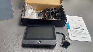 128G Tuya Wireless Radar Doorbell Wifi Door Peepholes Camera PIR Motion Detection 1080P Night Vision 4.3 Inch Rechargeable
