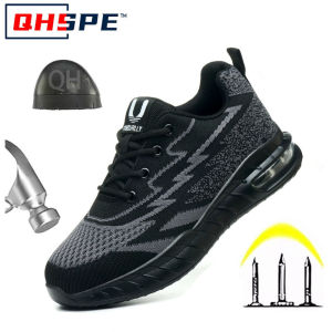 Fashion Steel Toe Safety Shoes Women Work Sneakers Breathable Protective Footwear Lightweight Anti Puncture Work Boots