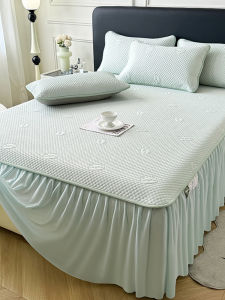 MANSHIAN | Cool Ice Beads Bed Skirt Cooling Mat Washable Foldable 3-Piece Set