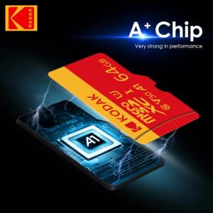 Kodak | Kodak TF Memory Card 32GB 64GB 128GB with adapter High-Speed TF Memory Card is suitable for tablets/cameras/car audio