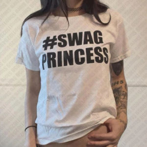 Aesthetic 2000s Gothic Grunge Women Vintage Casual Short Sleeve Oversized T-Shirt Girls Printing Crop Top Streetwear Y2k Fashion